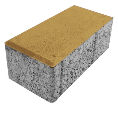 10*20 (6CM) DİKDÖRTGEN PARKE SARI BOYALI